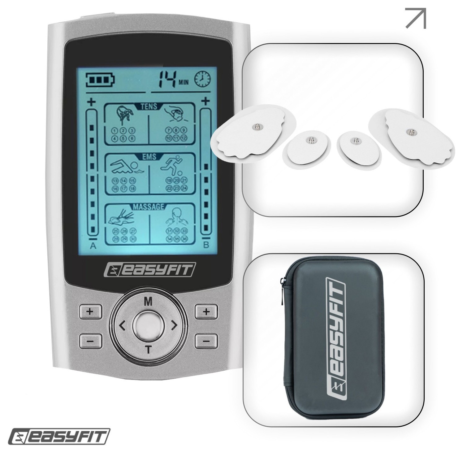 Миостимулятор EasyFit MyoTone импульсный массажер для мышц, EFIT_EF-2307s