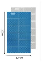 Килимок туристичний складаний двомісний IXPE Naturehike CNK2450WS044 з алюмінієвою плівкою, 200x120x1.8 см, синій