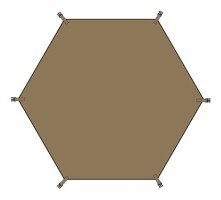 Підлога для тенту Naturehike CNK230WS014, коричнева