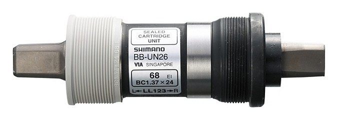 Каретка для велосипеда Shimano BB-UN26 68/122,5мм Black (ABBUN26B22B), RCH_19962