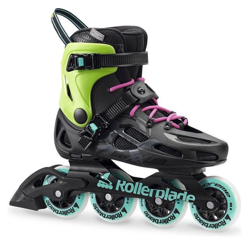 Роликовые коньки для взрослых Rollerblade MAXXUM CLASSIC 42 (9US) 270мм Black/acid green (07849400 9C5) O, RCH_18673