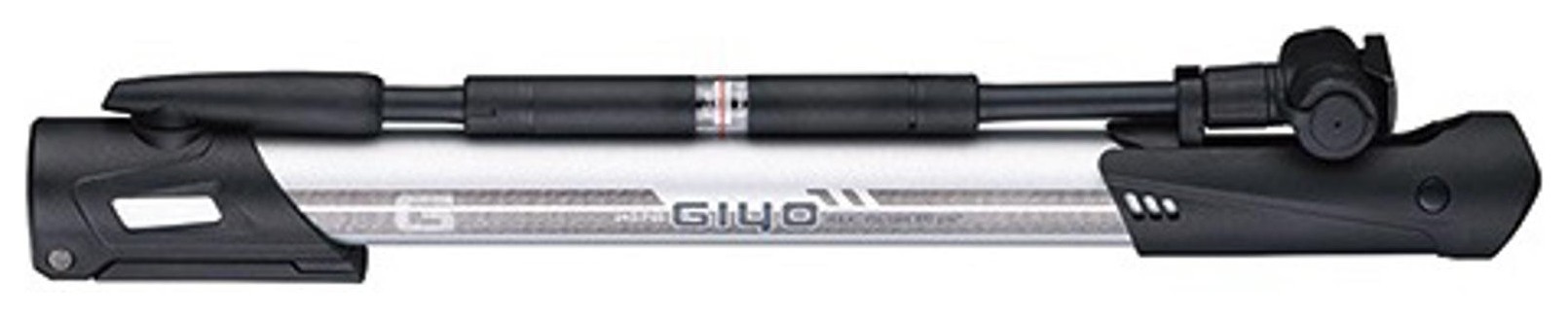 Насос мини напольный GIYO GM-641 Алюминий в пластике серый 140psi с манометром AV/FV AM (брендированная упаковка), PUM-049