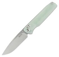 Нож складной SRM Terrier 258L-GC, полупрозрачный зеленый