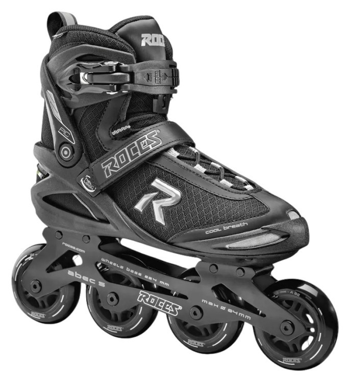 Роликові ковзани Roces PIC /чорно-сірий/ 42, 400795/42 (BLK-SILVER)