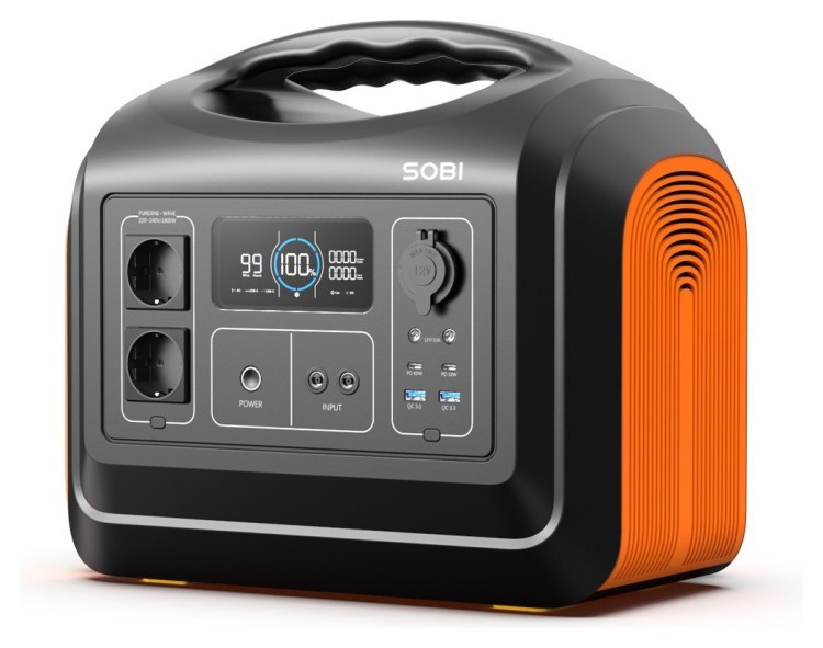 Портативная зарядная станция Sobi 1800W (465000mAh; 1488Wh), SB1800W