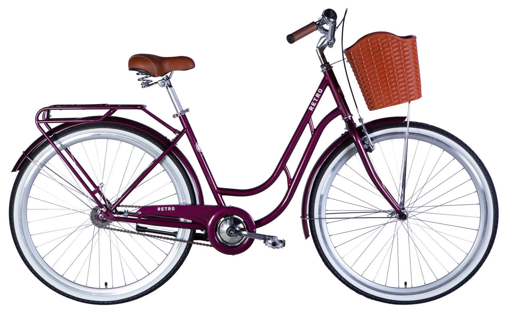 Велосипед ST 28" Dorozhnik RETRO Velosteel рама-19" малиновый 2026, OPS-D-28-547