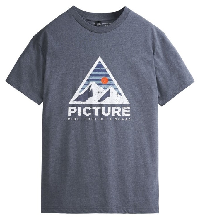 Picture Organic футболка Authentic dark blue melange L, MTS1019A-L