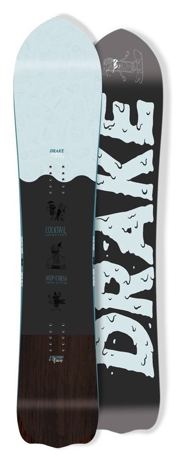 Сноуборд Drake COCKTAIL 157 Black/white (76221039), RCH_20274