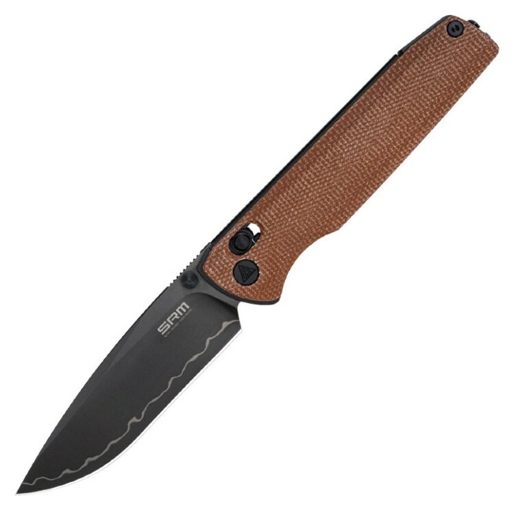 Нож складной SRM Terrier 258L-MN2, коричневый, FNR_258L-MN2