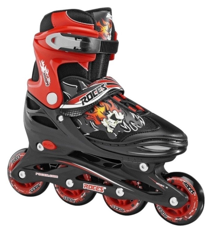 Роликовые коньки Roces COMPY 6.0 BOY /черно-красный/34-37, 400808/red/34-37
