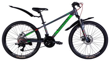Велосипед AL 24" Discovery QUBE DD CS рама-11,5" сірий 2025