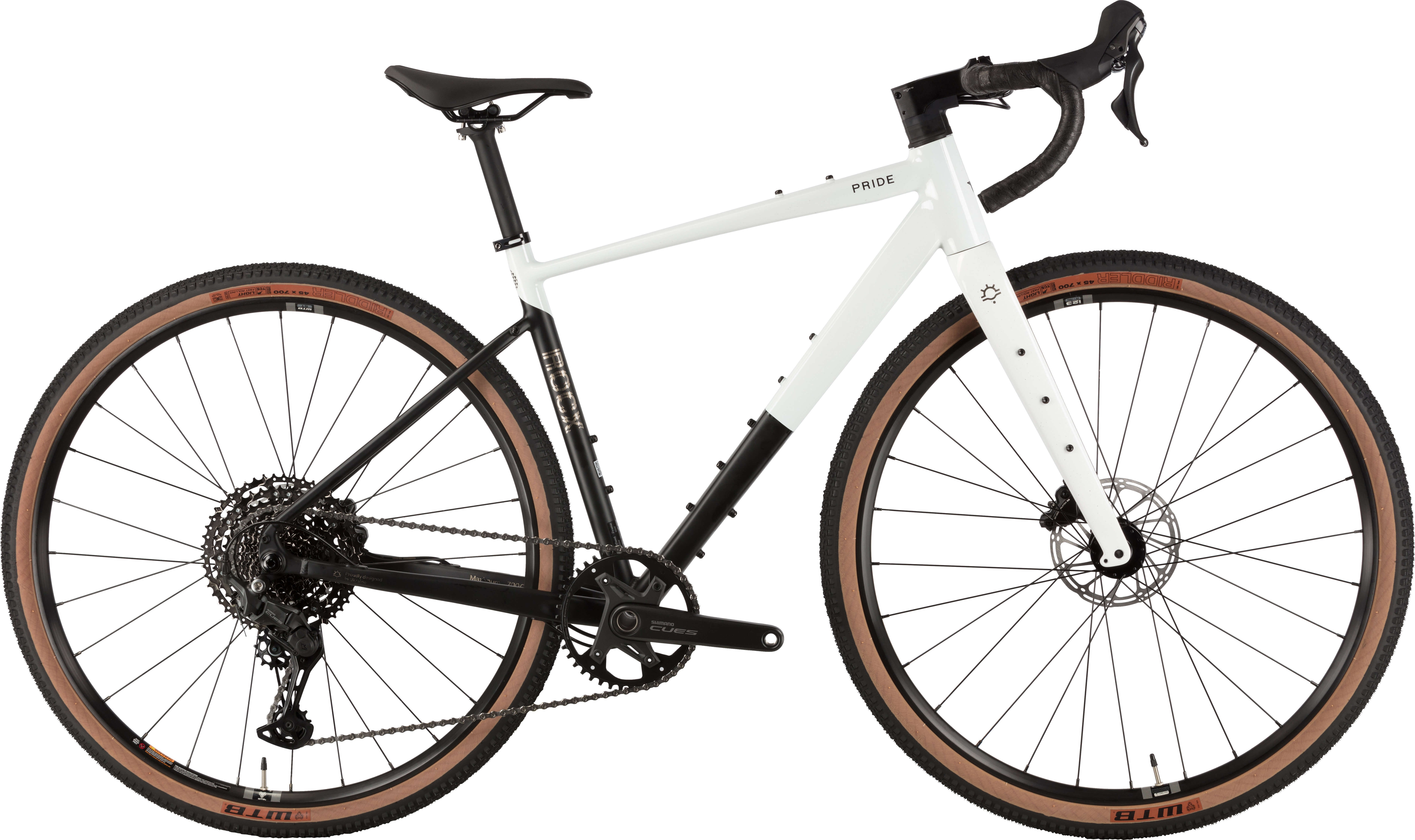 Велосипед 28" Pride ROCX 8.3 рама - L 2026 бело-черный, SKE-06-96