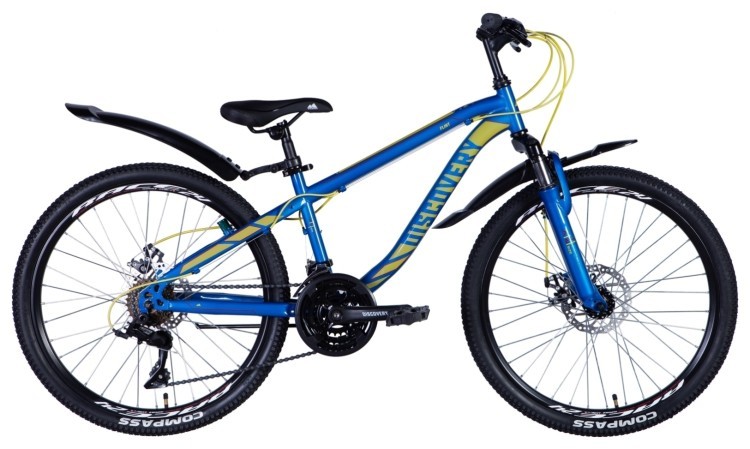 Велосипед 24" Discovery FLINT AM DD 2024 (синий), OPS-DIS-24-329