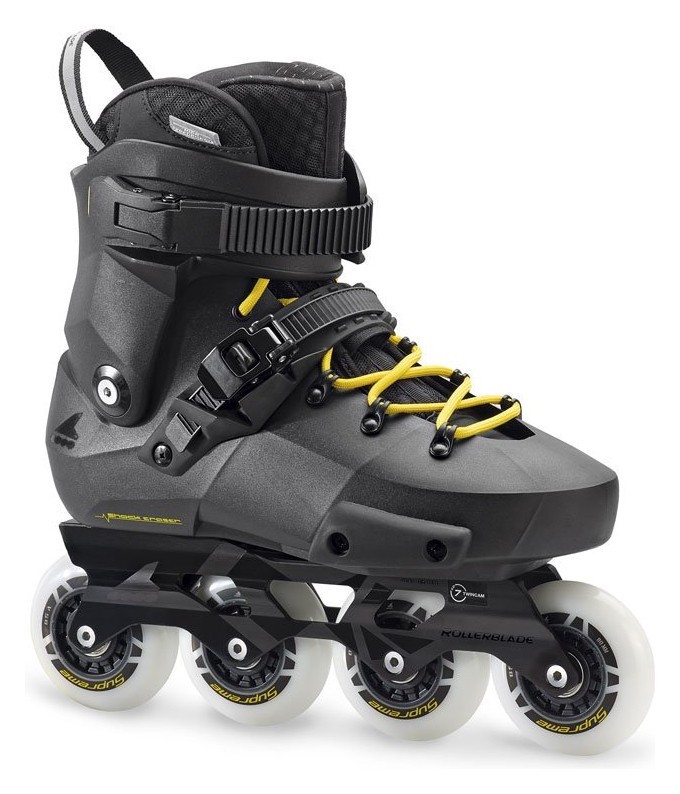 Роликовые коньки для взрослых Rollerblade TWISTER EDGE 38 (7US) 240мм Black/Yellow (07847500 800), RCH_11231