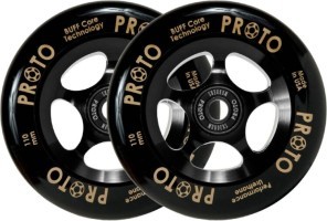 Колеса для трюкового самокату Proto Gripper Pro Scooter Wheels 2-Pack 110mm - Black On Black