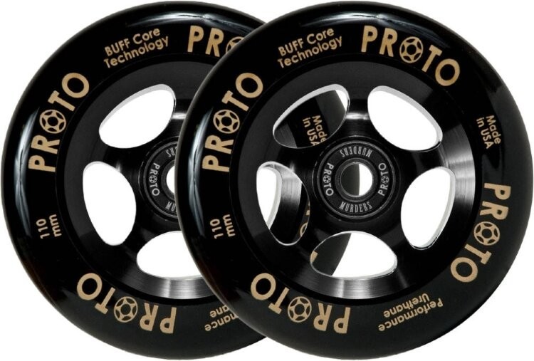 Колеса для трюкового самоката Proto Gripper Pro Scooter Wheels 2-Pack 110mm - Black On Black, FRD.0469461