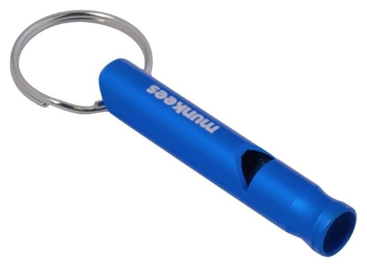 Munkees 3393 брелок-свисток Whistle Small Alu dark blue, 3393-DB