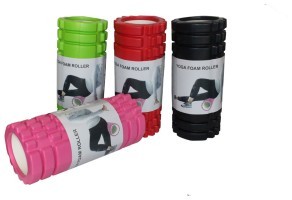 Валик массажный 33см Bavar Sport (голубой)