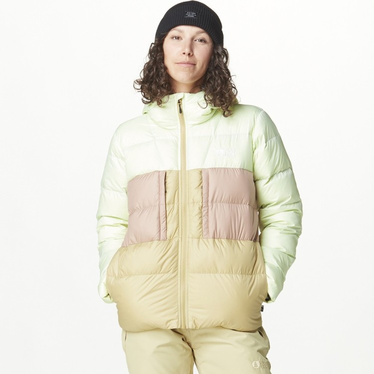 Picture Organic куртка пуховая Hi Puff Down W 2025 lime cream-hemp-roebuck M, SWT0164D-M