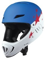 Защитный гоночный шлем MICRO - БЕЛО-ГОЛУБОЙ (48–53 cm, S)
