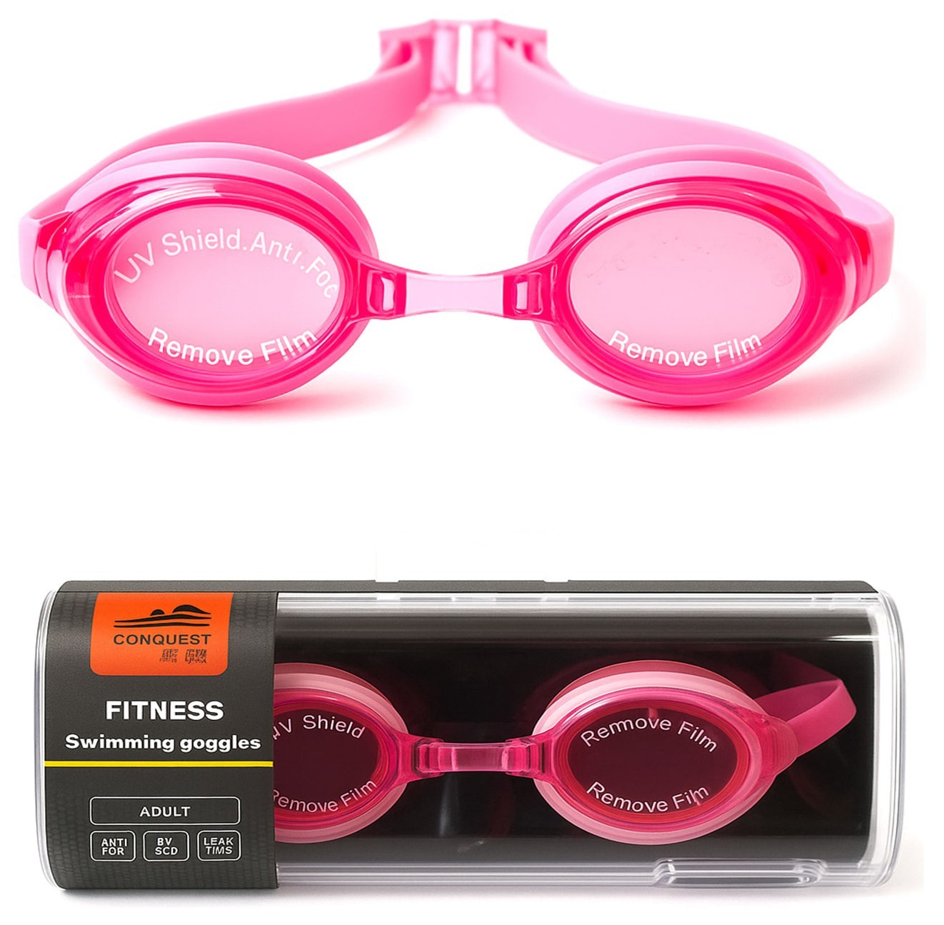 Окуляри для плавання (2020) Bavar Sport (рожевий), BVR_3811508