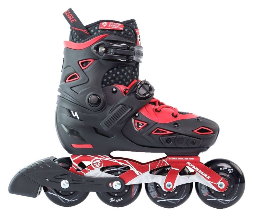Дитячі розсувні ролики Flying Eagle S9 dual density червоні, ROL_11448_2