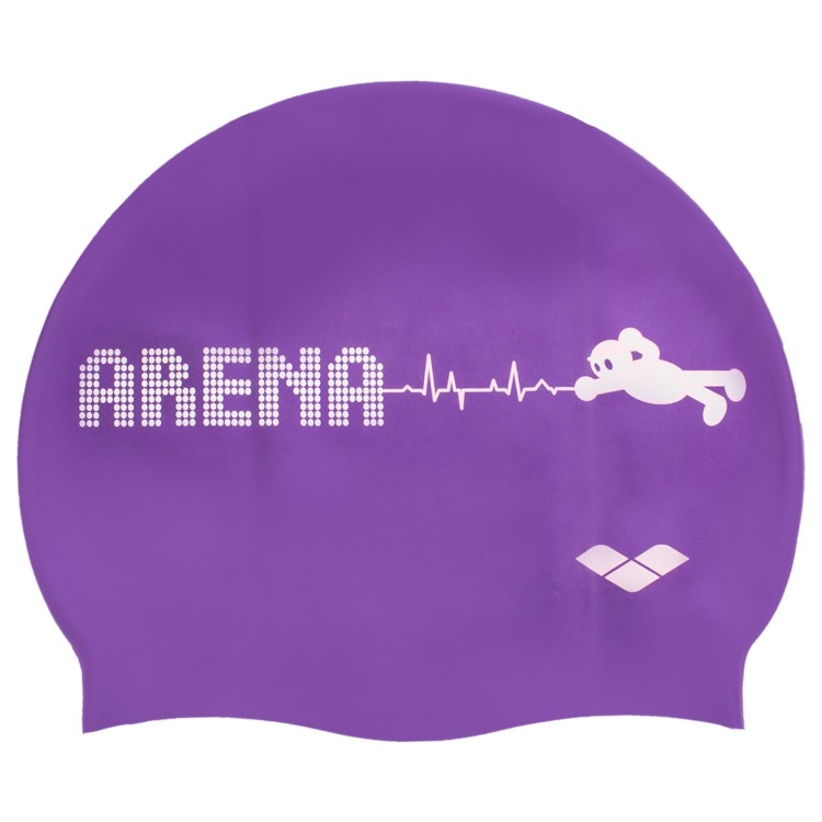 Шапочка для плавання дитяча ARENA KUN JUNIOR CAP AR-91552-90 (силікон), фіолетова, 5483591