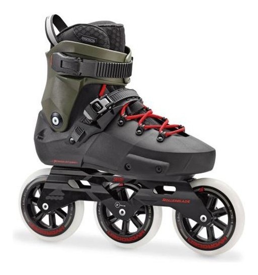 Роликовые коньки для взрослых Rollerblade TWISTER EDGE 3WD 47 (13US) 310мм Black/army green (07847300 8E6) O, RCH_11230