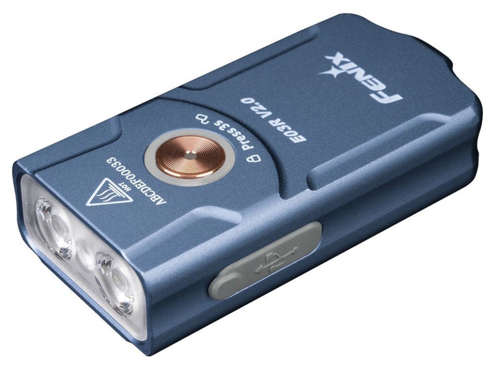 Ліхтар наключний Fenix E03R V2.0, синій, FNR_E03RV20BL