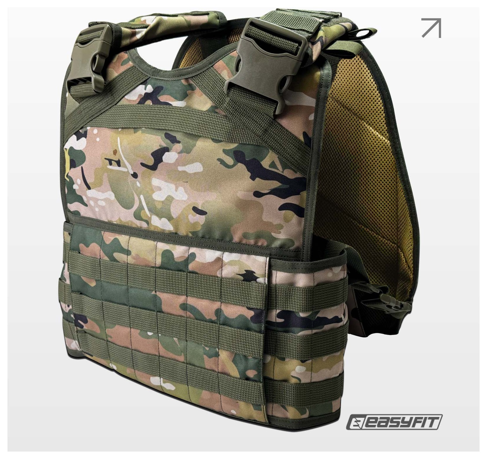 Плитоноска Pantsyr-2 (тактический военный жилет, бронежилет MOLLE) Multicam Original (Classic), EFIT_EF-2412