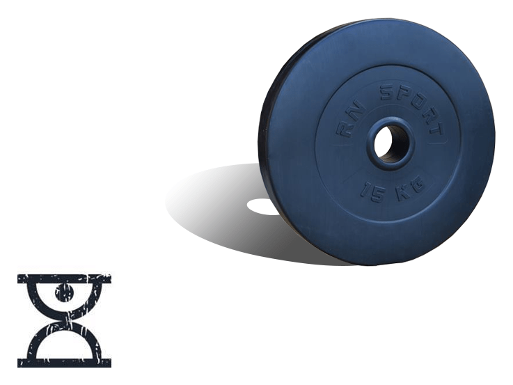 Диск для штанги Rn-Sport на 15 кг (51 мм), RNS_B-15-51