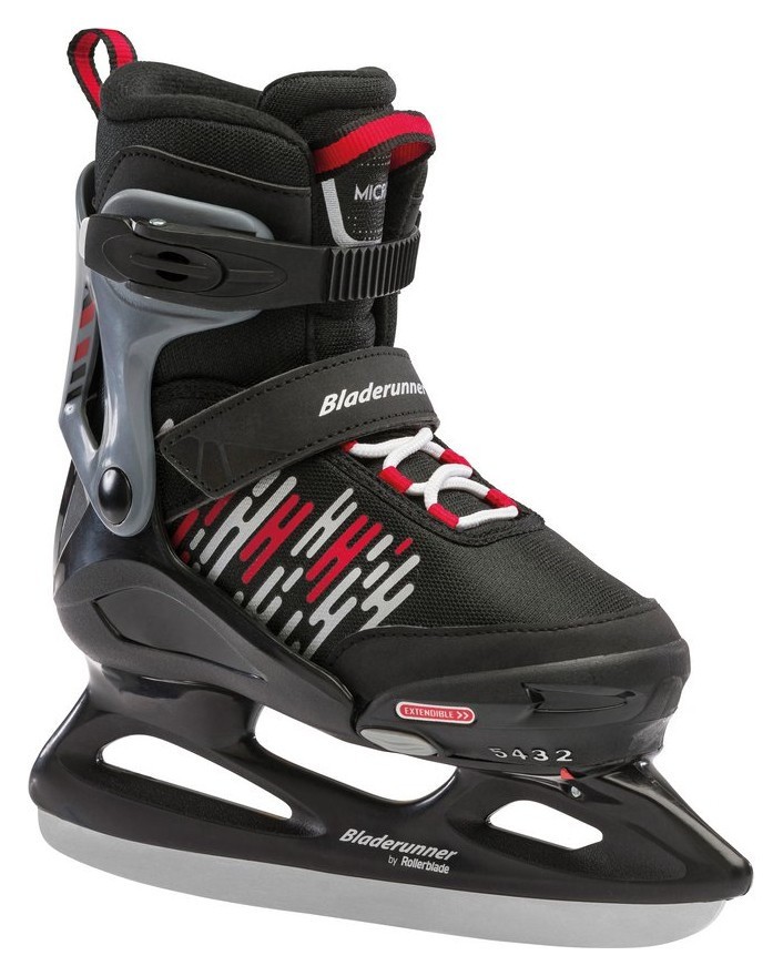 Ледовые коньки детские раздвижные Bladerunner MICRO ICE 32-37 (2.0US) Black/white (0G122800), RCH_12327
