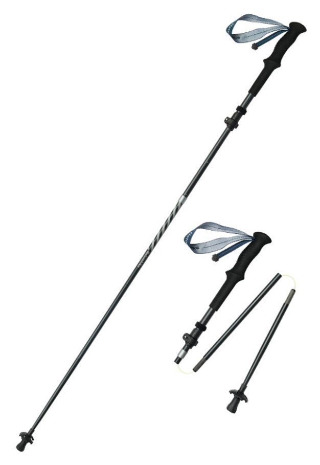 Трекинговая палка Naturehike CNK2450DS013, 115-135 см, черная, FNR_6975641883920