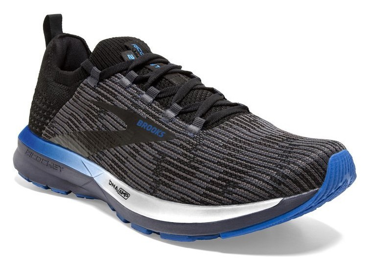 Кроссовки мужские Brooks RICOCHET 2 M 44 (10.0US) Black/grey/blue (1103151D053), RCH_14914