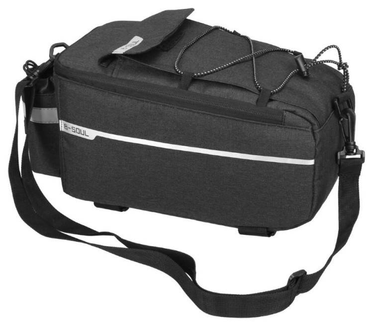 Велосумка на багажник BC-BG165 38*16*16cm черный, BIB-051