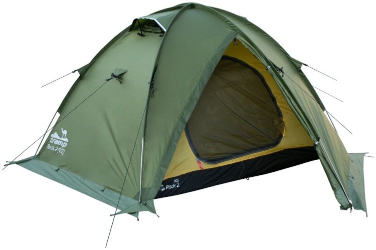Палатка Tramp Rock 2 (v2) green UTRT-027, UTRT-027-green