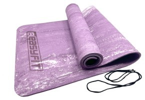 Коврик для йоги и фитнеса EasyFit PER Premium Mat 8 мм Фиолетовый
