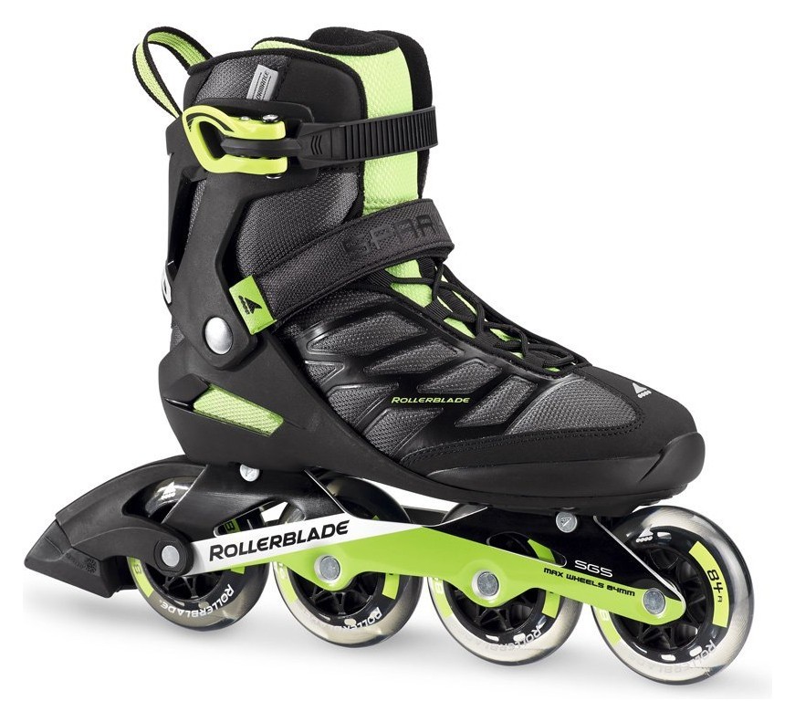 Роликові коньки для дорослих Rollerblade SPARK 84 M 41 (8.5US) 265мм Black/green (07740800 T83), RCH_11178