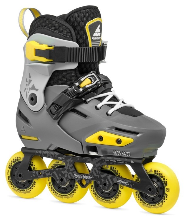 Rollerblade ролики Apex charcoal-yellow 29-32, 86B0751510-NB01-29-32
