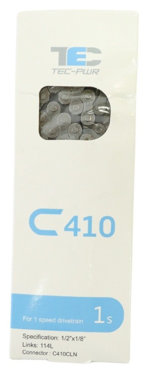Цепь 1 114 зв. замок TEC C-410 GY/PS BOX, CHA-396