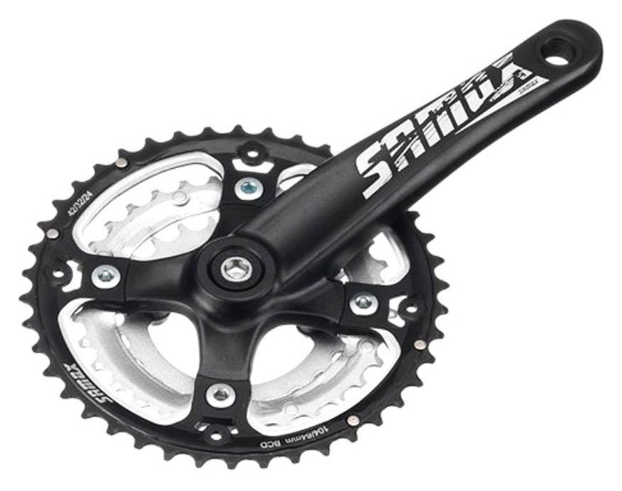 Шатуні велосипедні (комплект) Cycledesign AF26 SQR 44/32/22T Black (CK0649+), RCH_19797