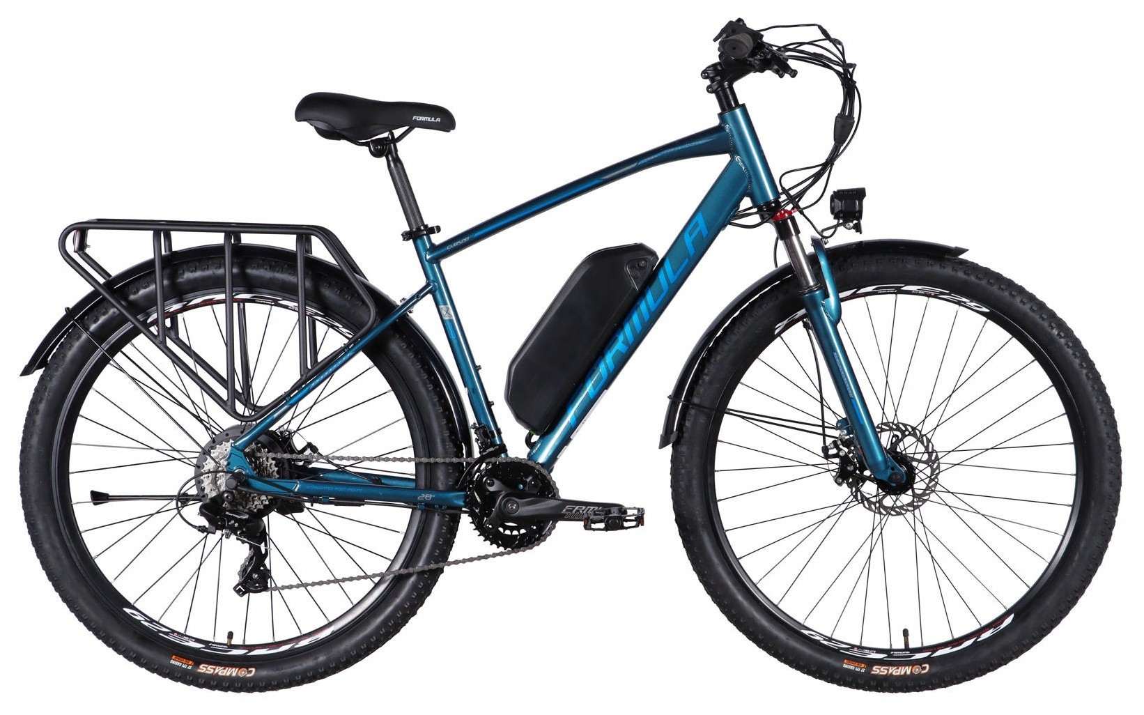 Велосипед с электроприводом 29" AL Formula eCURSOR MAN DD CS рама-19" 48B 13А*ч 500Вт темно-синий 2026, ELB-FR-29-241