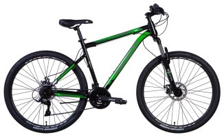 Велосипед 27.5" Discovery TREK 2024 (черно-зеленый )