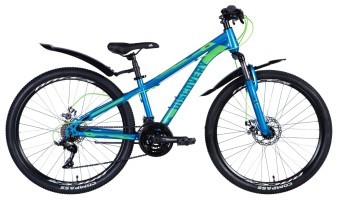 Велосипед ST 26" Discovery TREK AM DD рама- с крылом Pl 2024 (синий)