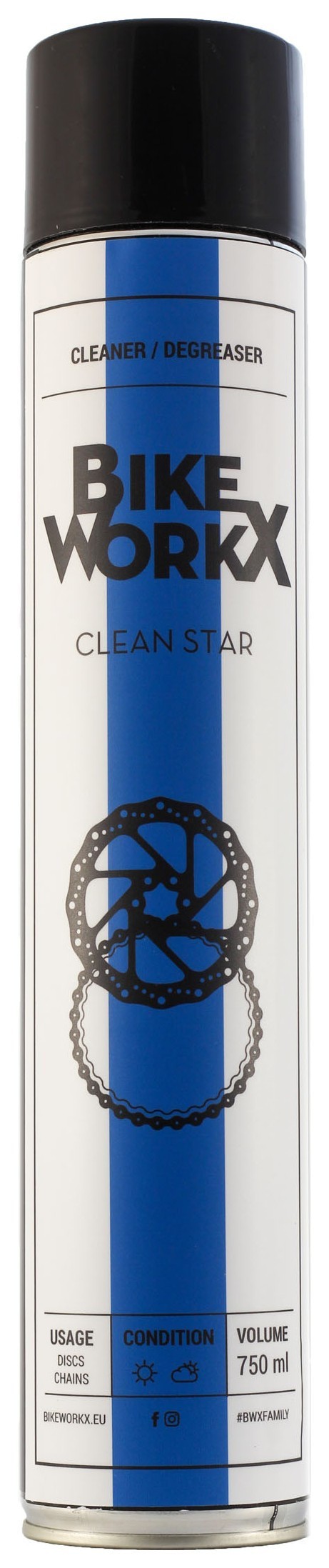 Очищувач BikeWorkX Clean Star спрей 750 мл., OBOD_CLEAN/750