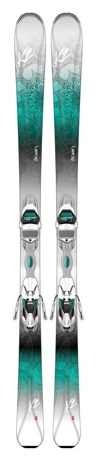 Ліжі гірські (комплект) K2 BELUVED 78TI+ER3 10 TP TCX 156см Turquoise/grey/white (10A0402.141.1+10A1006.141.2), RCH_22183