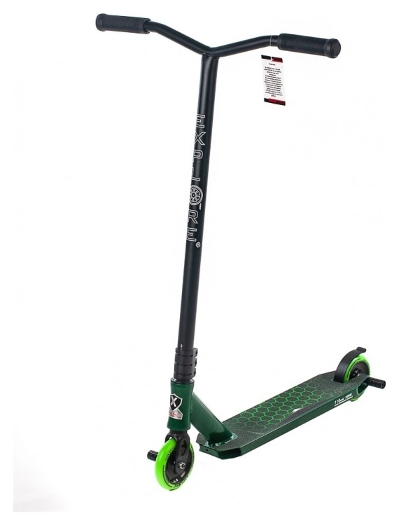 Трюковой самокат Explore CROSS DELUXE II, зеленый, AMG-CROSSDELUXEII-green