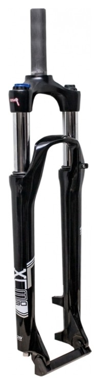 Вилка 26" 1-1/8" ход-100mm SUNTOUR SF16-XCM26" HLO DS с гидравл. локаутом, ноги 30мм (черный), FRK-293