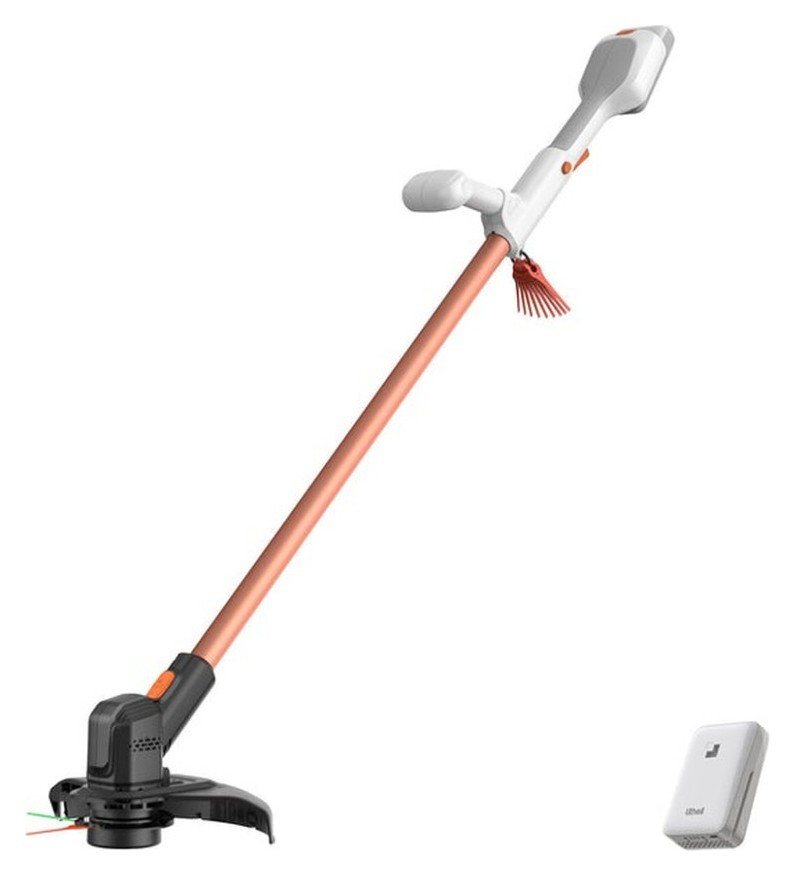 Акумуляторна газонокосарка тример Litheli, живлення від павербанку (УМБ Litheli Power Bank 10000 mAh, 45 W, 2А в комплекті), FNR_U20GT01-0U110