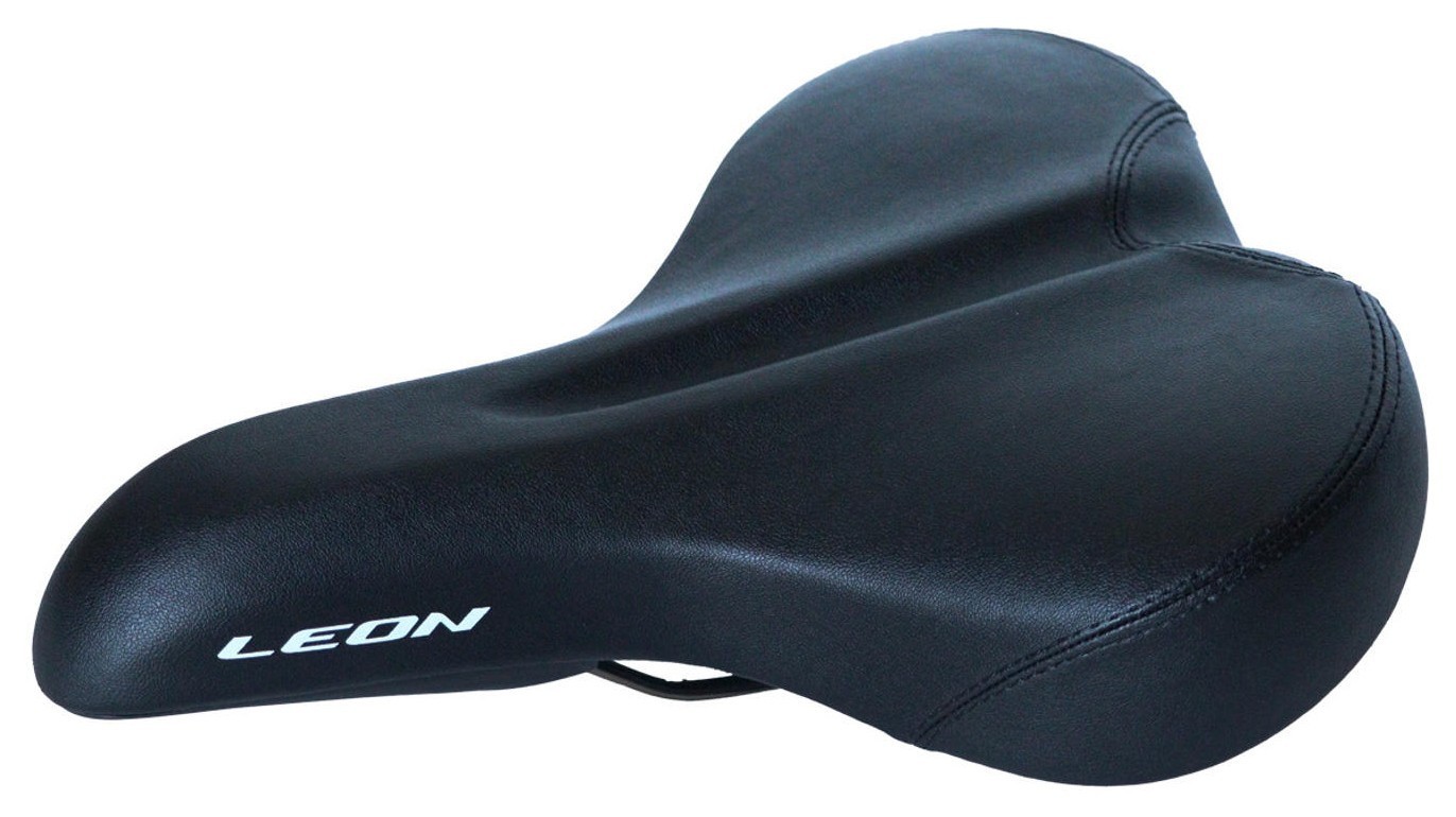 Седло без замка 262*195 мм K.San YBT-7803 черный logo LEON, SAD-343